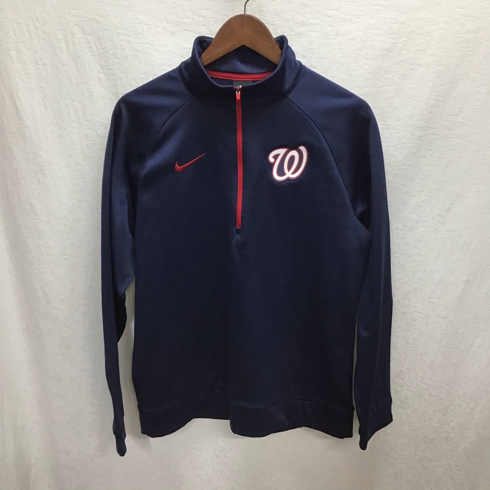 Nike MLB Washington Nationals navy zip pullover